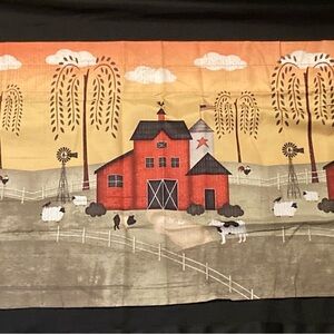 Farmhouse Barn Curtains set of 2